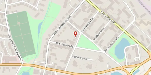 Karte der Umgebung von Lornsenstraße 11, 24768 Rendsburg