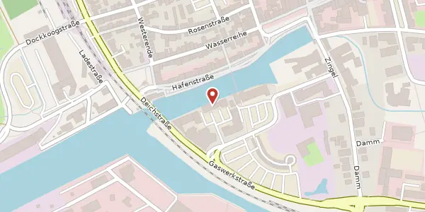 Karte der Umgebung von Am Binnenhafen 50, 25813 Husum
