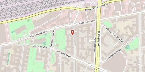 Karte der Umgebung von Wilhelmshavener Straße 40, 10551 Berlin