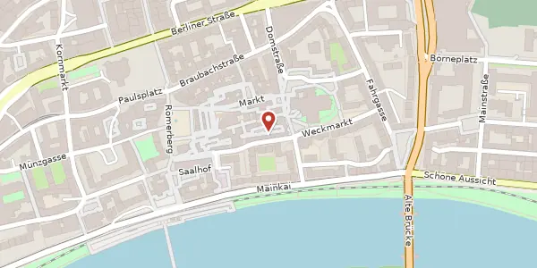 Karte der Umgebung von Saalgasse 10, 60311 Frankfurt am Main