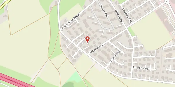 Karte der Umgebung von Blumenweg 8, 89160 Dornstadt