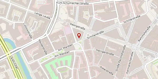 Karte der Umgebung von Am Marstall 2, 30159 Hannover