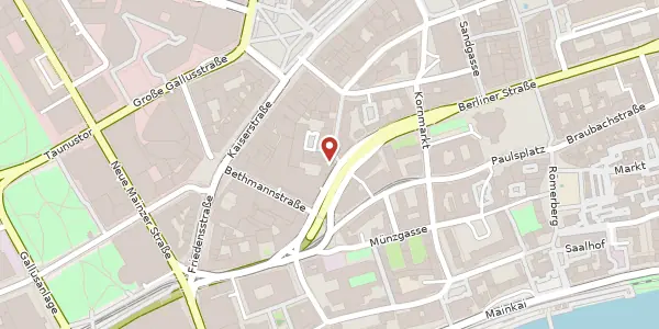 Karte der Umgebung von Großer Hirschgraben 15, 60311 Frankfurt