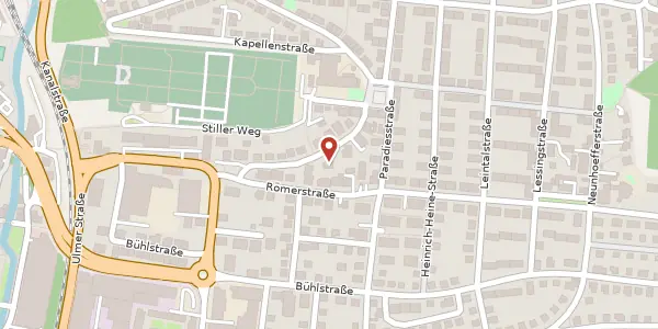 Karte der Umgebung von Friedenstraße 10, 89522 Heidenheim