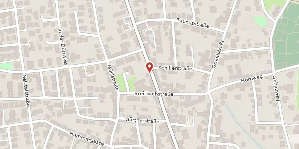 Karte der Umgebung von Bahnhofstraße 92, 55218 Ingelheim