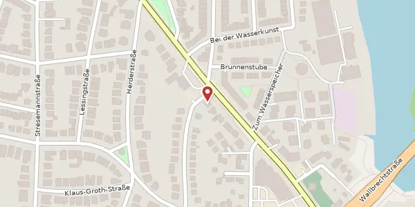 Karte der Umgebung von Ratzeburger Allee 16a, 23564 Lübeck