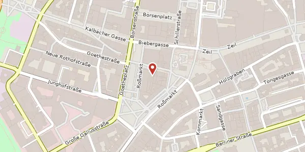 Karte der Umgebung von Steinweg 7, 60313 Frankfurt