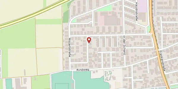 Karte der Umgebung von Schubertstraße 5, 69198 Schriesheim