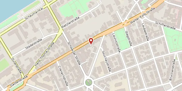 Karte der Umgebung von Gartenstr. 9, 60594 Frankfurt