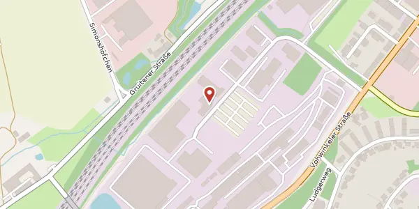 Karte der Umgebung von Yale-Allee 26, 42329 Wuppertal