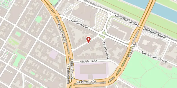 Karte der Umgebung von Ifflandstraße 12, 68161 Mannheim