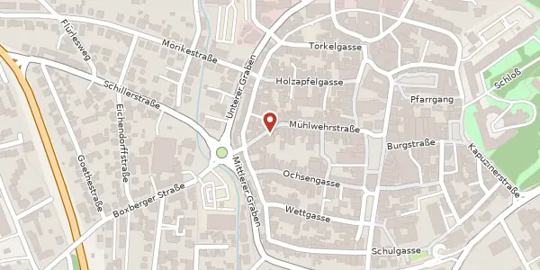Karte der Umgebung von Mühlwehrstraße 33, 97980 Bad Mergentheim