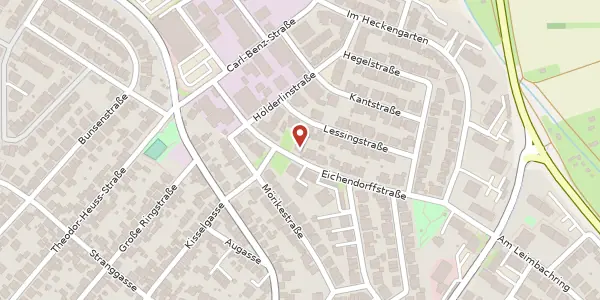 Karte der Umgebung von Eichendorffstraße 20, 69207 Sandhausen