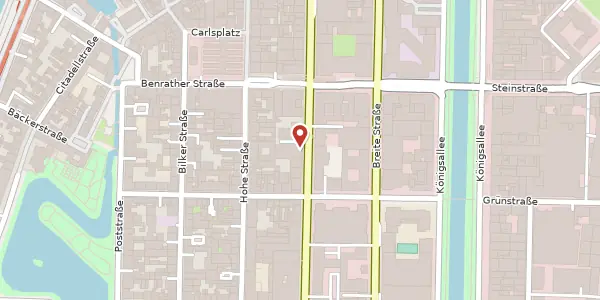Karte der Umgebung von Kasernenstr. 43-45, 40213 Düsseldorf