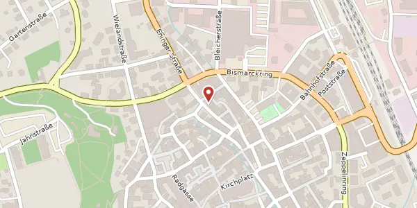Karte der Umgebung von Schwanenstraße 18, 88400 Biberach