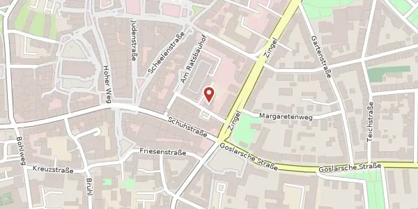 Karte der Umgebung von Schwemannstraße 8, 31134 Hildesheim
