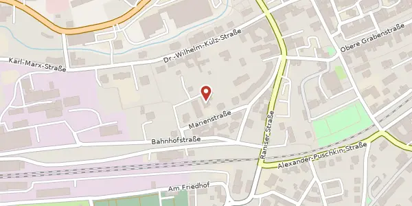 Karte der Umgebung von Marienstraße 8, 07381 Pößneck