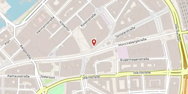 Karte der Umgebung von Spitalerstraße 32, 20095 Hamburg