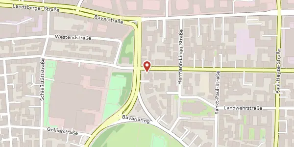 Karte der Umgebung von Schwanthalerstr. 99, 80336 München