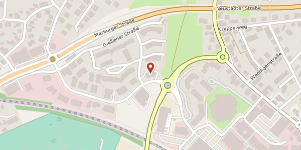 Karte der Umgebung von Wetzlarer Straße 2, 35260 Stadtallendorf