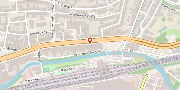 Karte der Umgebung von Berliner Str. 162, 42277 Wuppertal