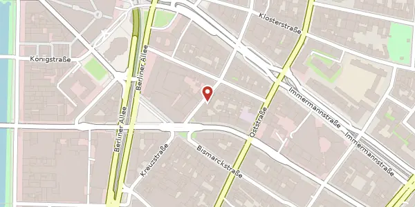 Karte der Umgebung von Kreuzstr. 32, 40210 Düsseldorf
