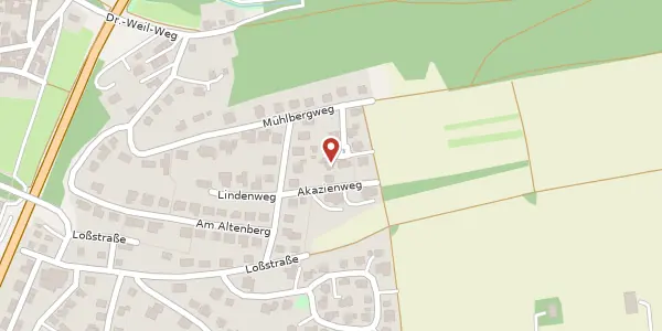 Karte der Umgebung von Ahornweg 8, 74915 Waibstadt