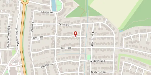 Karte der Umgebung von Dorffeld 79, 48308 Senden
