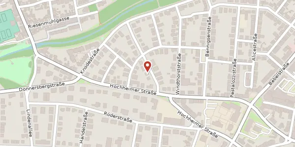 Karte der Umgebung von Parsevalstraße 5, 67549 Worms