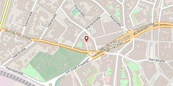 Karte der Umgebung von Bornheimer Str. 24a, 53111 Bonn