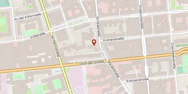 Karte der Umgebung von Mauerstraße 66, 10117 Berlin