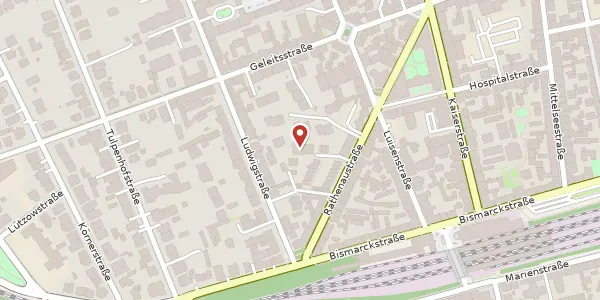 Karte der Umgebung von Rathenausstr. 22a, 63067 Offenbach