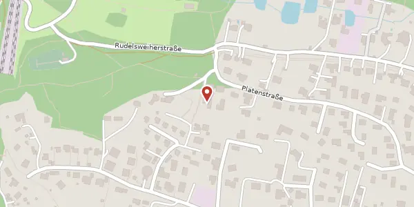 Karte der Umgebung von Platenstr. 65, 91054 Erlangen
