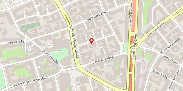 Karte der Umgebung von Ysenburgstr. 4, 80634 München