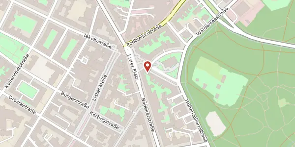 Karte der Umgebung von Oskar-Winter-Straße 1, 30161 Hannover