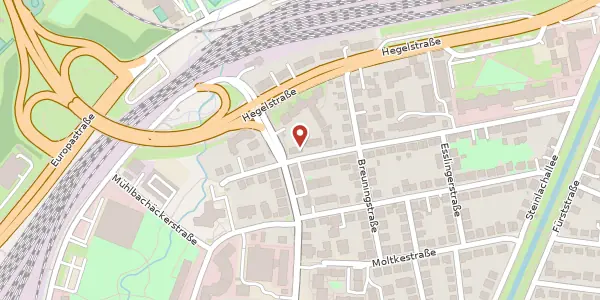 Karte der Umgebung von Schellingstraße 28, 72072 Tübingen