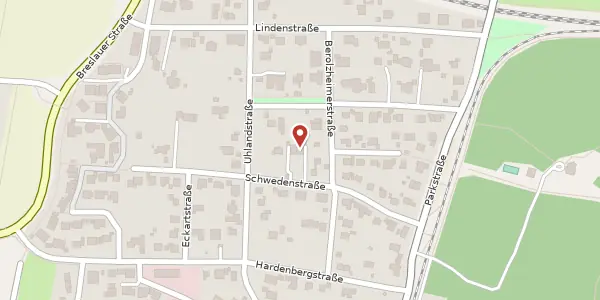 Karte der Umgebung von Schwedenstr. 14, 90768 Fürth