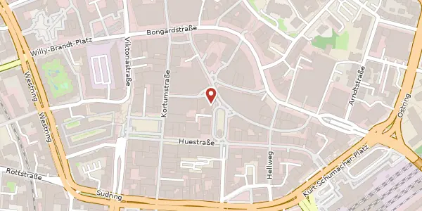 Karte der Umgebung von Dr.-Ruer-Platz 4, 44787 Bochum