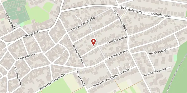 Karte der Umgebung von Goethestraße 8, 55270 Ober-Olm