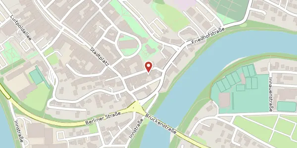Karte der Umgebung von Spitalgasse 18, 84453 Mühldorf