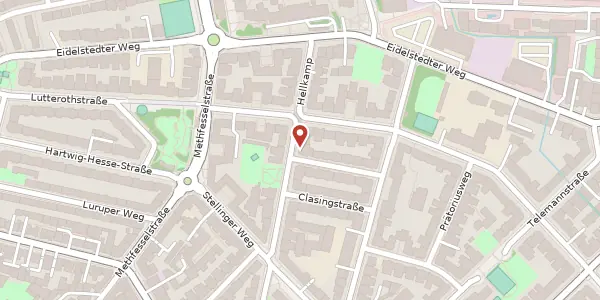 Karte der Umgebung von Hellkamp 74, 20255 Hamburg