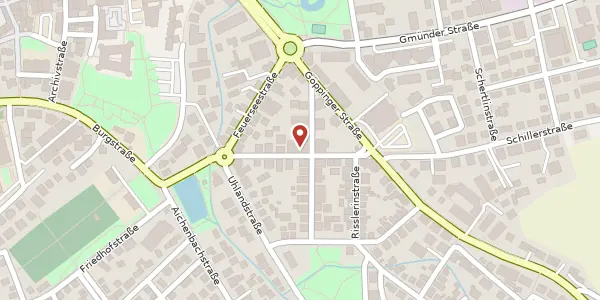 Karte der Umgebung von Schillerstraße 63, 73614 Schorndorf