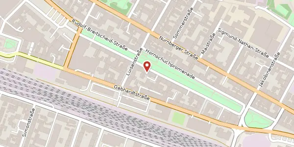 Karte der Umgebung von Königswarterstr. 54a, 90762 Fürth