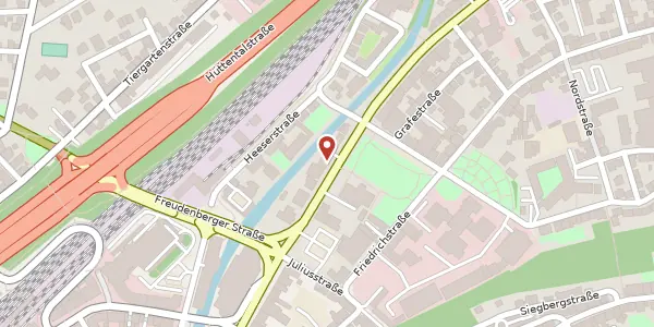 Karte der Umgebung von Sandstr. 57, 57072 Siegen