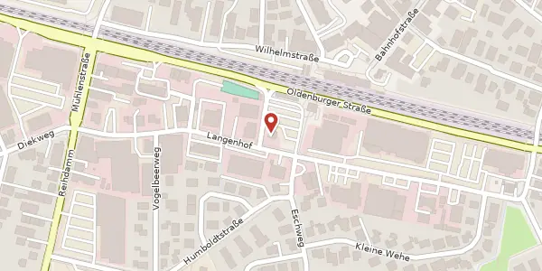 Karte der Umgebung von Langenhof 14, 26160 Bad Zwischenahn