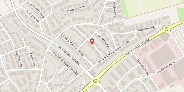 Karte der Umgebung von Krebenweg 11, 73614 Schorndorf