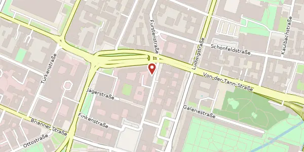 Karte der Umgebung von Kardinal-Döpfner-Str. 5, 80333 München