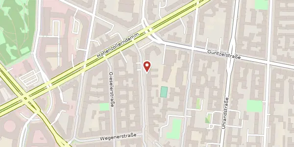 Karte der Umgebung von Sigmaringer Straße 16, 10713 Berlin