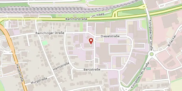 Karte der Umgebung von Draisstraße 9, 75196 Remchingen