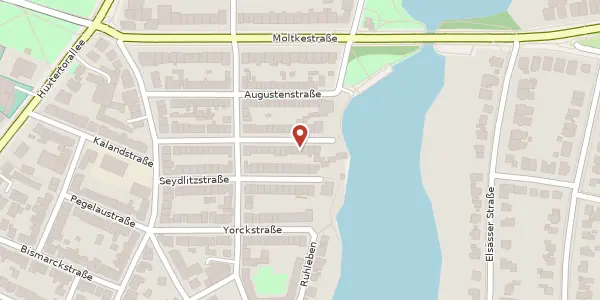 Karte der Umgebung von Blücherstraße 40, 23564 Lübeck